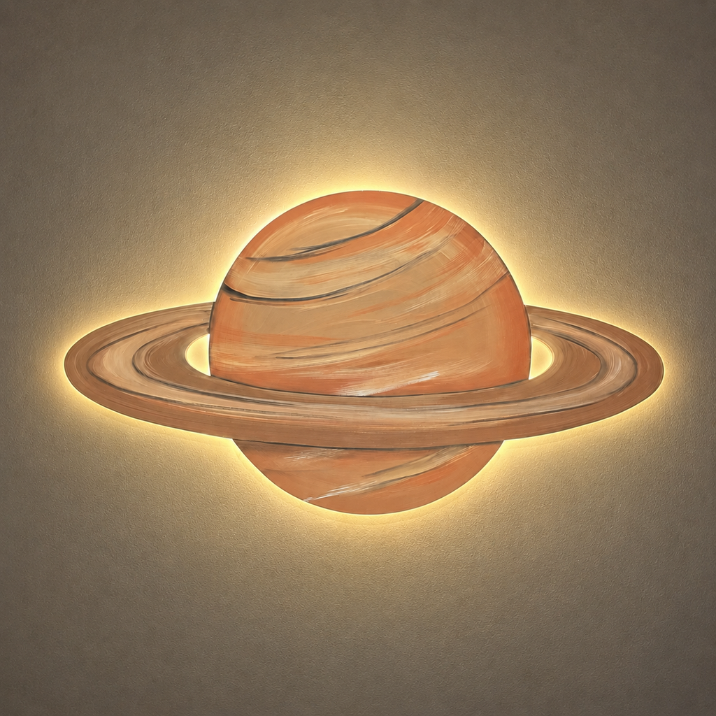 Lighted Planets Wall Décor Set – 3 Pieces