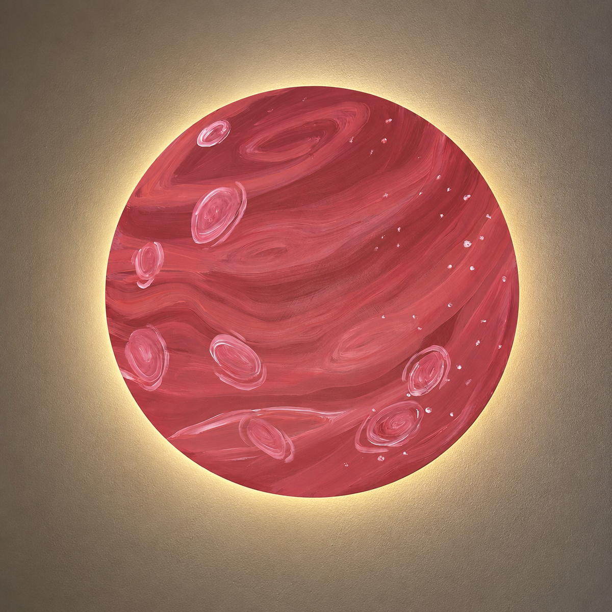 Lighted Planets Wall Décor Set – 3 Pieces