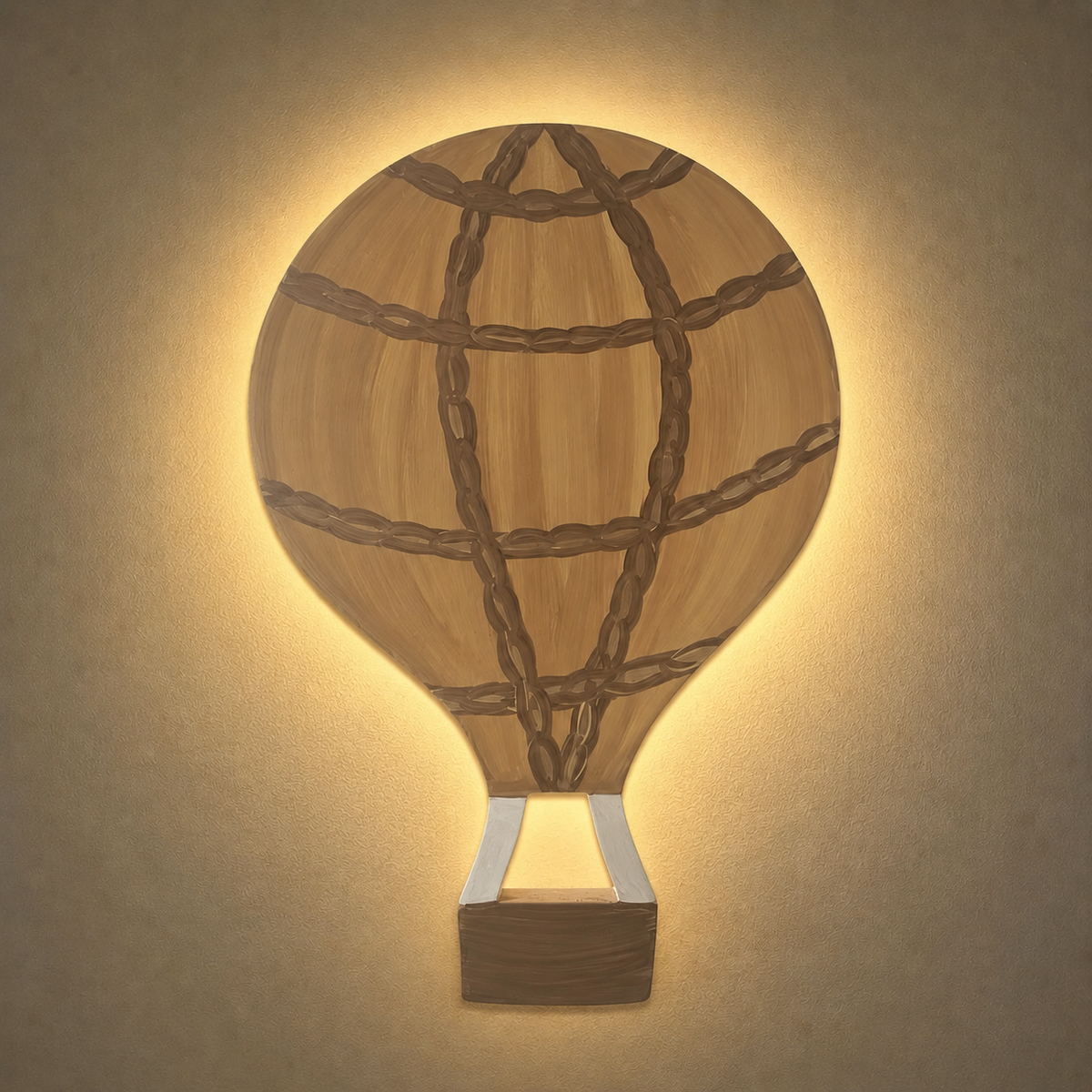 Hot-Air Balloon Adventure Lighted Wall Décor Set – 3 Pieces