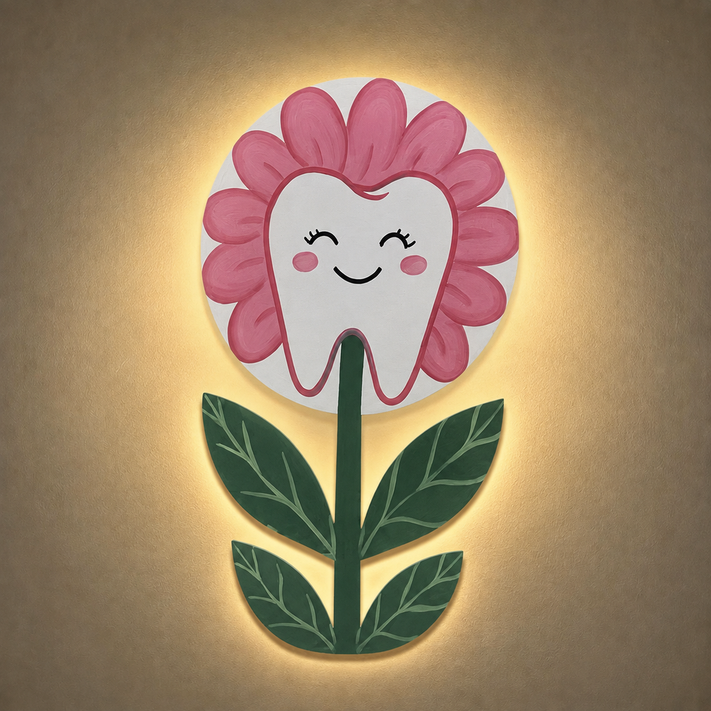 Personalized Dental Clinic Lighted Wall Décor Set of 6 pieces