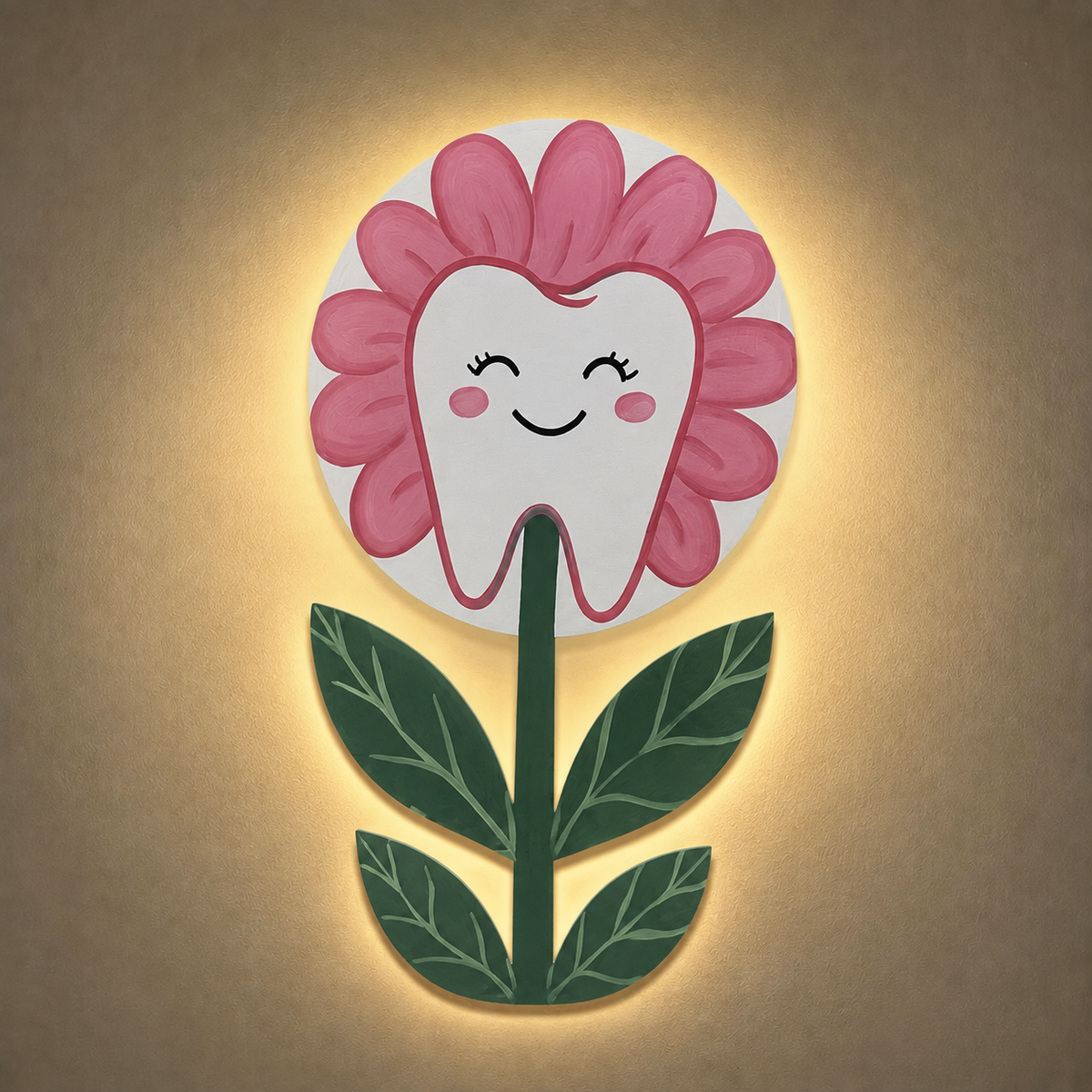 Personalized Dental Clinic Lighted Wall Décor Set of 6 pieces
