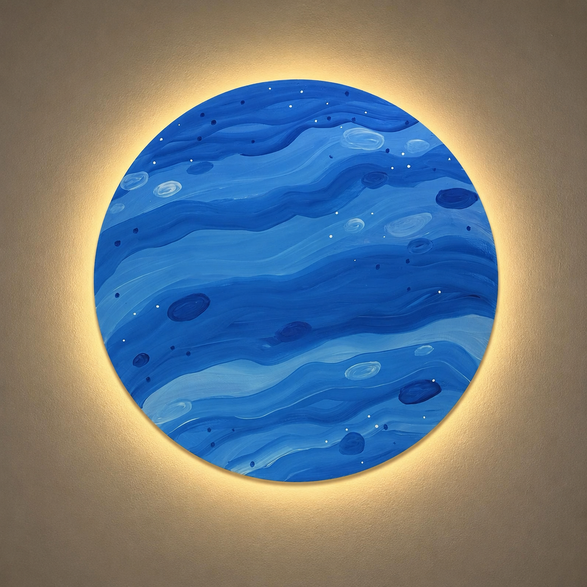 Lighted Planets Wall Décor Set – 3 Pieces
