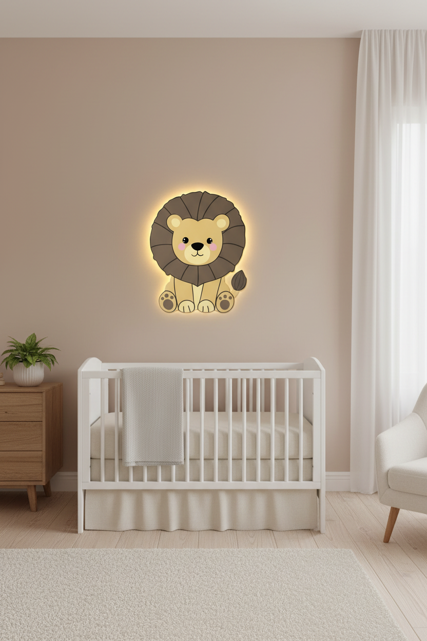 Little Lion Lighted Wall Décor