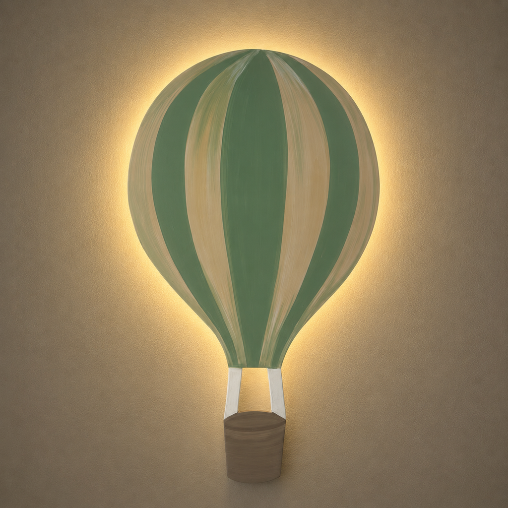 Hot-Air Balloon Adventure Lighted Wall Décor Set – 3 Pieces