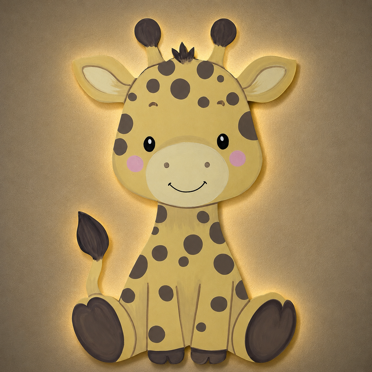 Baby Giraffe Lighted Wall Décor 60 cm