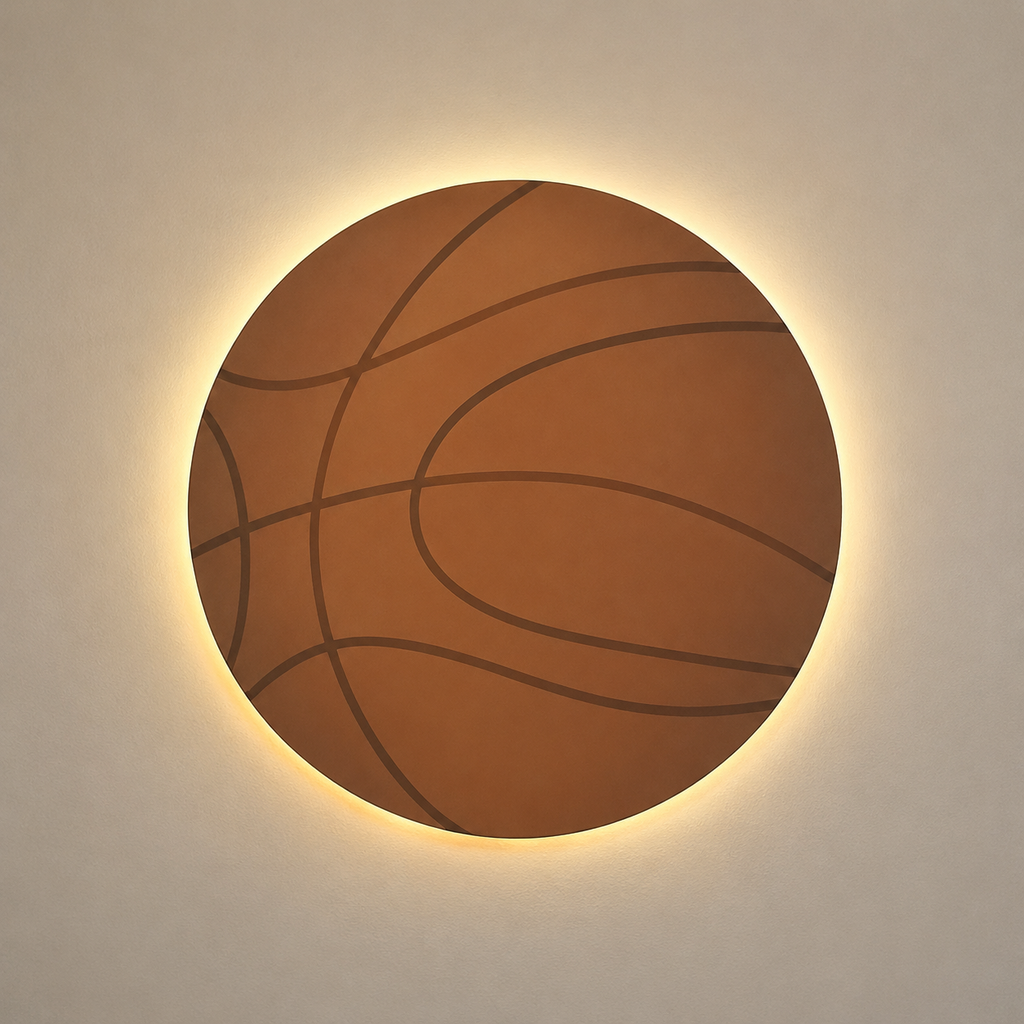 Lighted Basketball Player Wall Décor Set