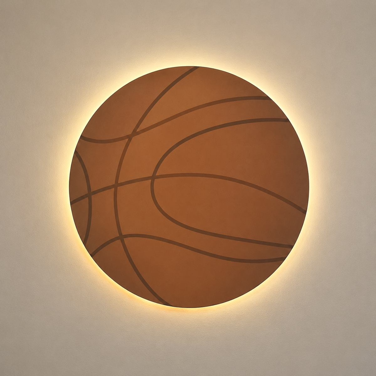 Lighted Basketball Player Wall Décor Set