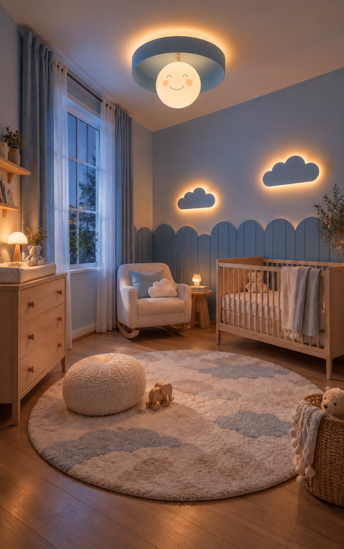 Cloud Wall Décor – Set of 2 blue clouds ☁️☁️ 45cm each