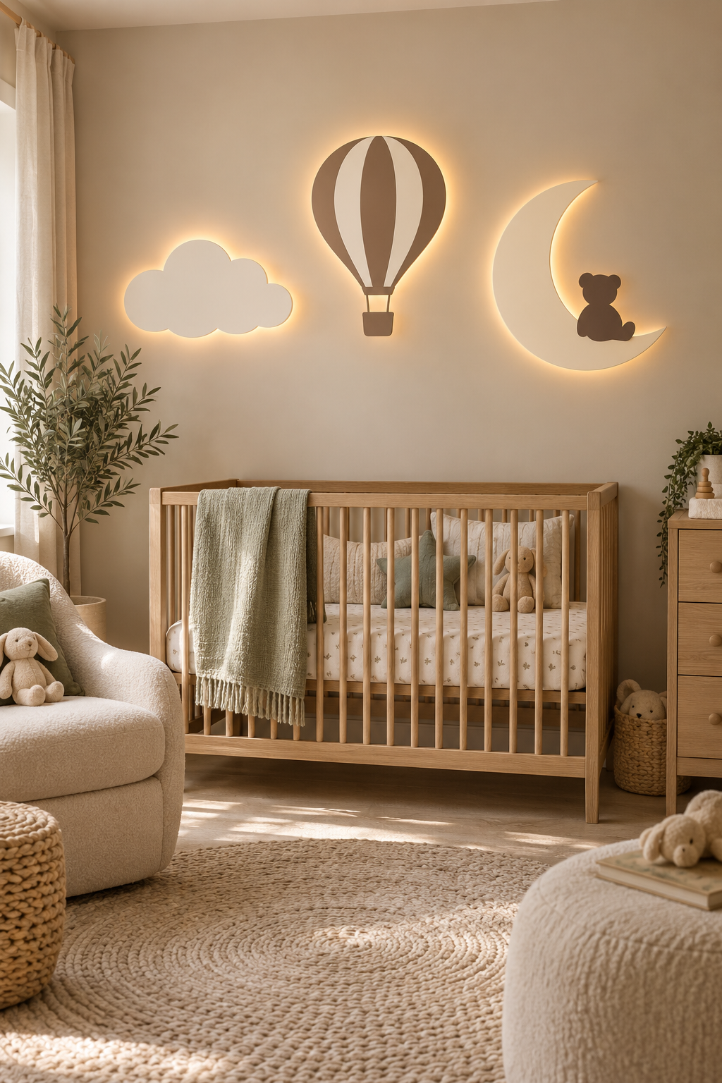 Dreamy Skies Lighted Wall Décor Set – 3 Pieces