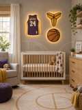 Kobe Bryant No. 24 Lighted Wall Décor Set – 3 Pieces