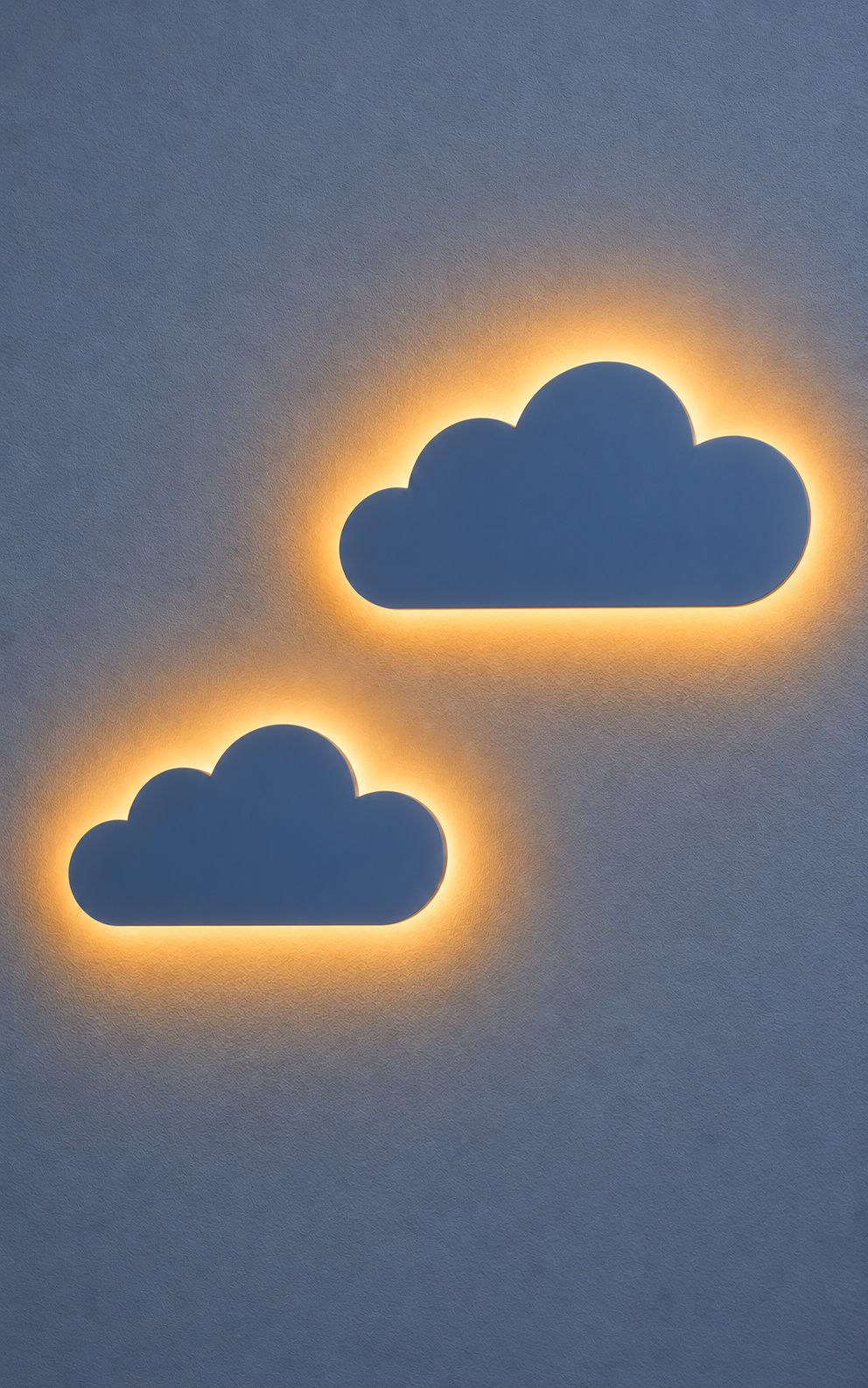 Cloud Wall Décor – Set of 2 blue clouds ☁️☁️ 45cm each